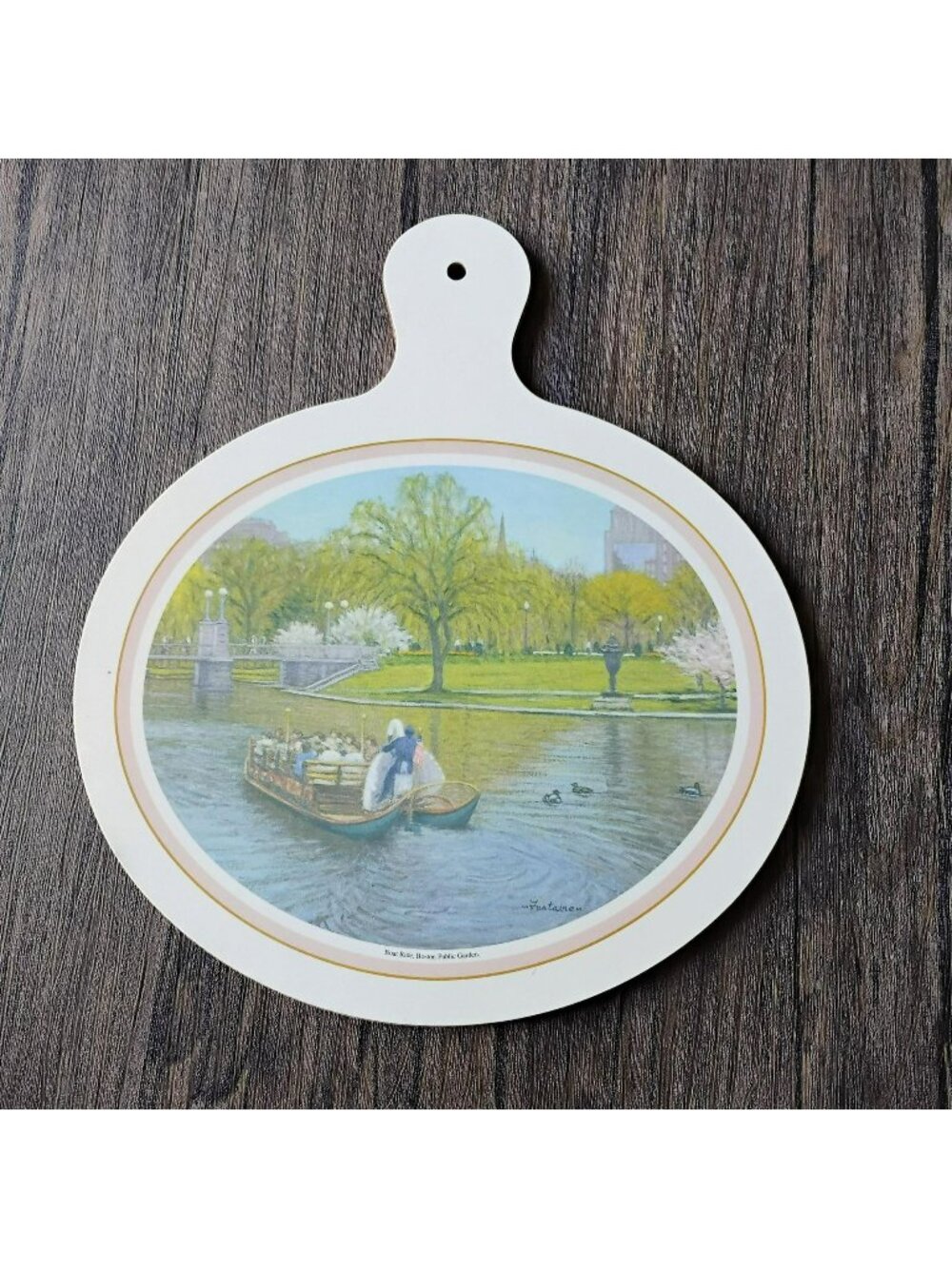 Vintage Cloverleaf Cutting Board, Cottagecore, Chopping Hard Board, England